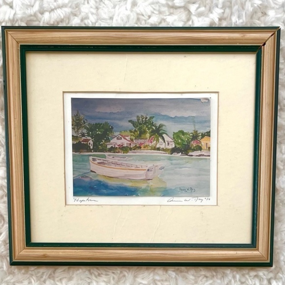 Vintage 1996 Anne W. Ray Framed Print - Painting!